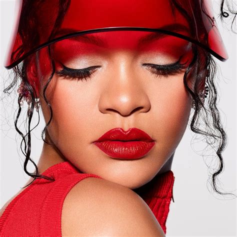 fendi lipstick|rihanna with lipstick on.